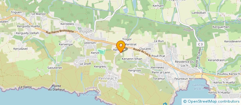 localisation de l'entreprise MONSIEUR FRANK BOGGASCH  PLOGOFF