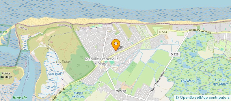 localisation de l'entreprise MONSIEUR FRANK BOUCLIER  MERVILLE-FRANCEVILLE-PLAGE