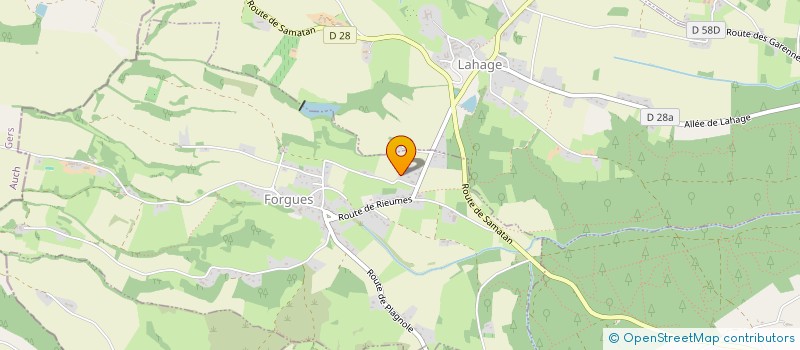 localisation de l'entreprise MONSIEUR FRANK BOUILLON  FORGUES