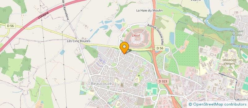 localisation de l'entreprise MONSIEUR FRANK BOURDON à BEAUCOUZE