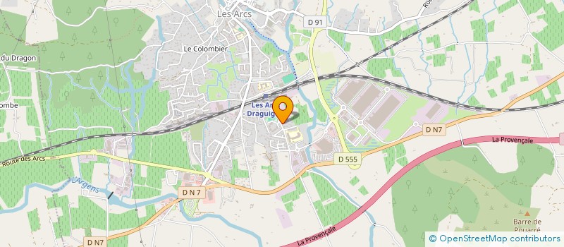 localisation de l'entreprise MONSIEUR FRANK BULTEAU  LES ARCS