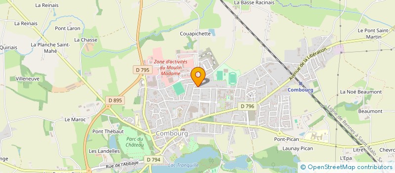 localisation de l'entreprise MONSIEUR FRANK CADIEU à COMBOURG