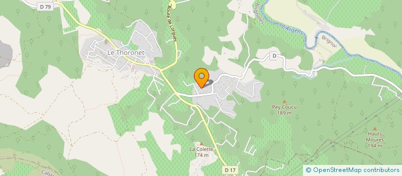 localisation de l'entreprise MONSIEUR FRANK CAIGNON  LE THORONET