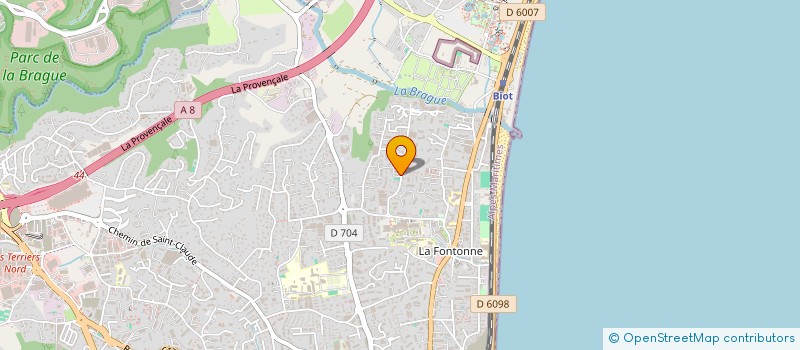 localisation de l'entreprise MONSIEUR FRANK CAPDEVIOLLE  ANTIBES