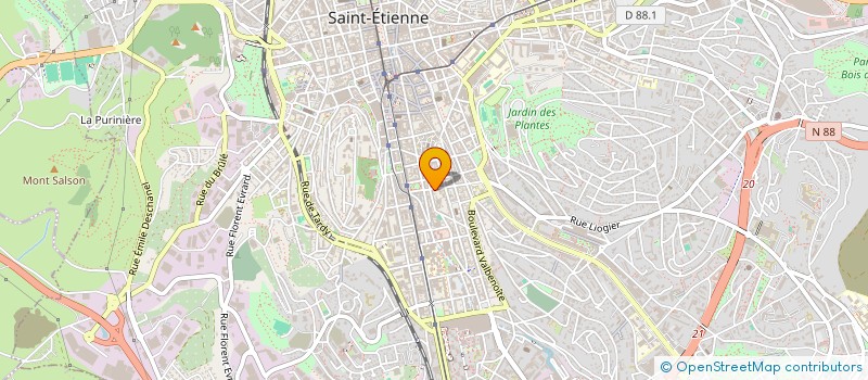 localisation de l'entreprise MONSIEUR FRANK CHALENDARD à SAINT-ETIENNE