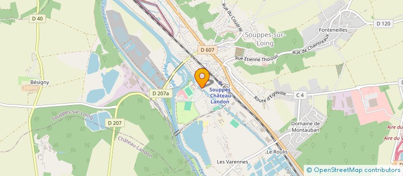 localisation de l'entreprise MONSIEUR FRANK CHAPUT à SOUPPES-SUR-LOING