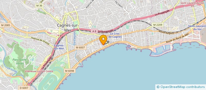 localisation de l'entreprise MONSIEUR FRANK CORD'HOMME à CAGNES-SUR-MER