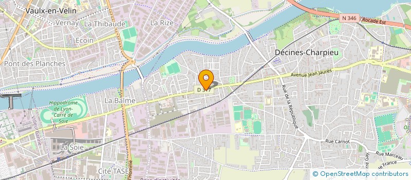 localisation de l'entreprise MONSIEUR FRANK COSTA  DECINES-CHARPIEU