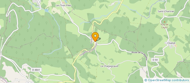 localisation de l'entreprise MONSIEUR FRANK DEVLIN à CHATELUS-LE-MARCHEIX