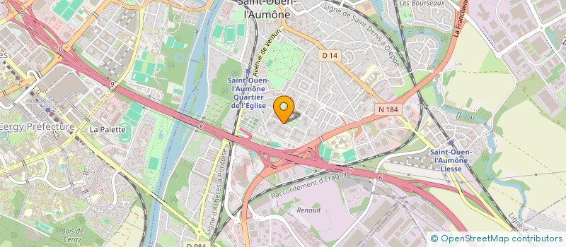 localisation de l'entreprise MONSIEUR FRANK DJANGO à SAINT-OUEN-L'AUMONE