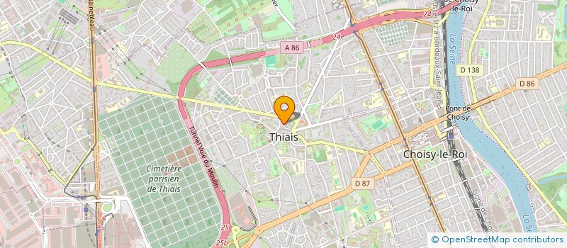 localisation de l'entreprise MONSIEUR FRANK DJEDJEGNE  THIAIS