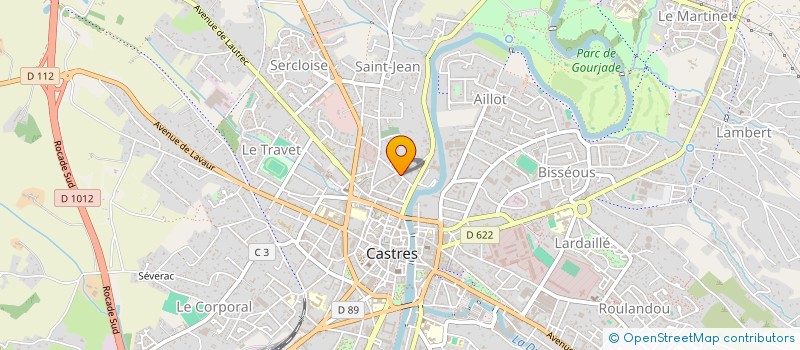 localisation de l'entreprise MONSIEUR FRANK DREAN  CASTRES