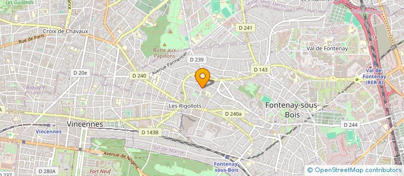 localisation de l'entreprise MONSIEUR FRANK DUCROZ à FONTENAY-SOUS-BOIS