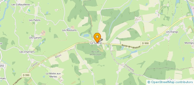 localisation de l'entreprise MONSIEUR FRANK FOURNIER  CHAMBILLY