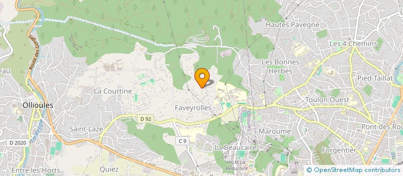 localisation de l'entreprise MONSIEUR FRANK GARNIER  OLLIOULES