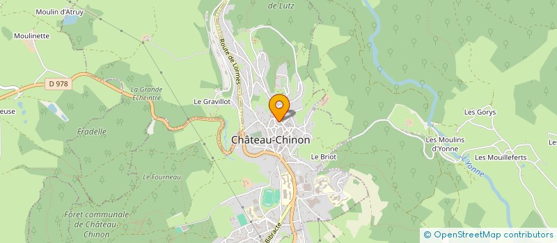 localisation de l'entreprise MONSIEUR FRANK GODRON  CHATEAU-CHINON (VILLE)