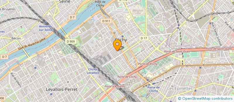 localisation de l'entreprise MONSIEUR FRANK GUILLOUARD à CLICHY