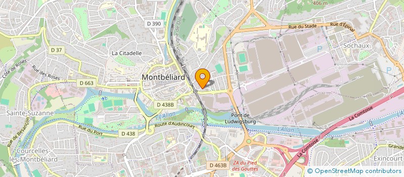 localisation de l'entreprise MONSIEUR FRANK HINIGER  MONTBELIARD