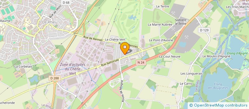 localisation de l'entreprise MONSIEUR FRANK JAHIER  LE RHEU