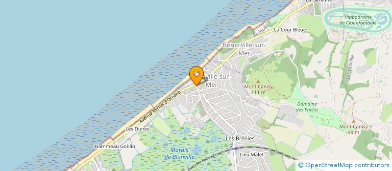 localisation de l'entreprise MONSIEUR FRANK JUDDE  BENERVILLE-SUR-MER