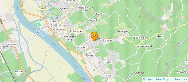 localisation de l'entreprise MONSIEUR FRANK KERDRAON  CADILLAC-SUR-GARONNE