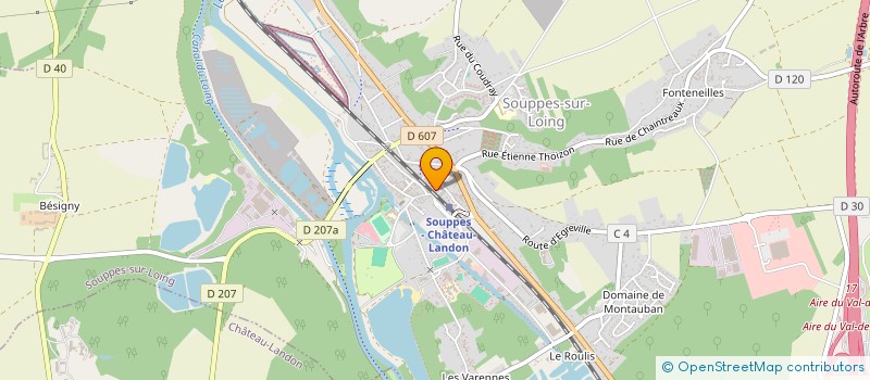 localisation de l'entreprise MONSIEUR FRANK LEVAVASSEUR  SOUPPES-SUR-LOING