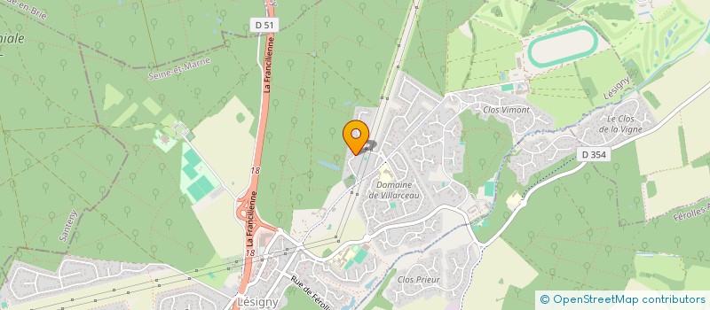 localisation de l'entreprise MONSIEUR FRANK MANAS  LESIGNY