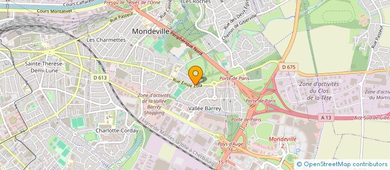 localisation de l'entreprise MONSIEUR FRANK MATRULLO  MONDEVILLE