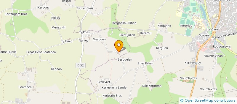 localisation de l'entreprise MONSIEUR FRANK MENELLA  PLABENNEC