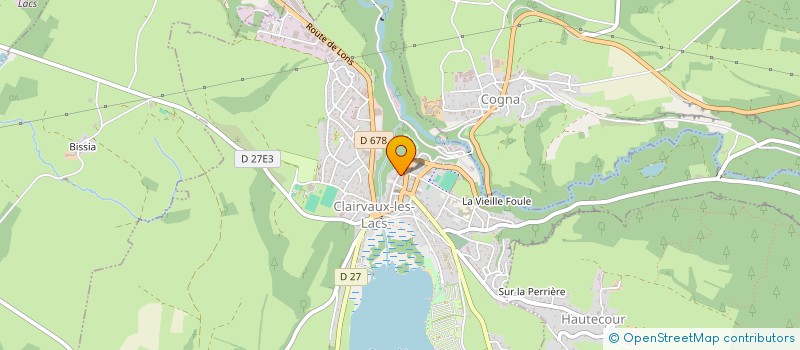 localisation de l'entreprise MONSIEUR FRANK NECCHI à CLAIRVAUX-LES-LACS