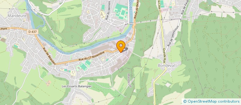 localisation de l'entreprise MONSIEUR FRANK PERCEBOIS  MANDEURE