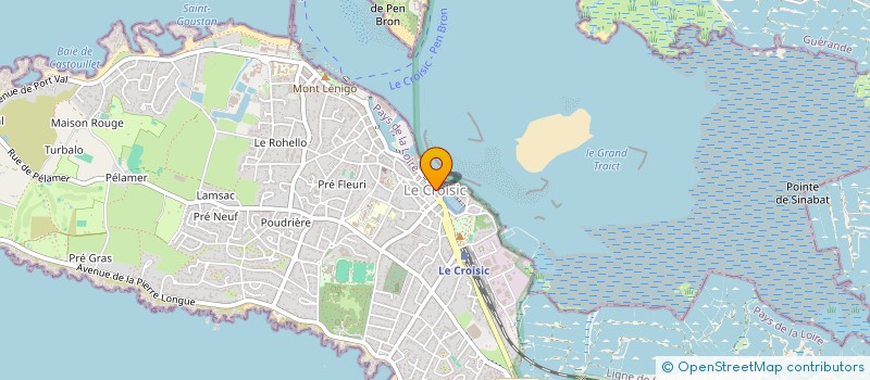localisation de l'entreprise MONSIEUR FRANK PERNAUD à LE CROISIC