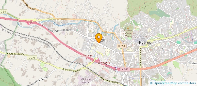 localisation de l'entreprise MONSIEUR FRANK PIREYRE  HYERES