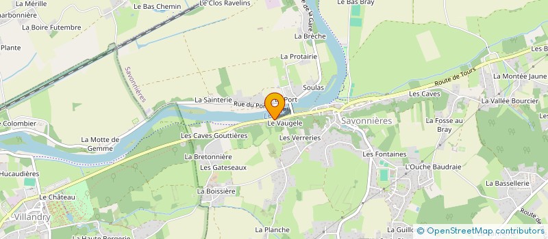 localisation de l'entreprise MONSIEUR FRANK POITRENAUD à SAVONNIERES