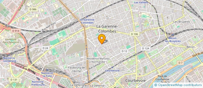 localisation de l'entreprise MONSIEUR FRANK RANAIVOSOA  LA GARENNE-COLOMBES