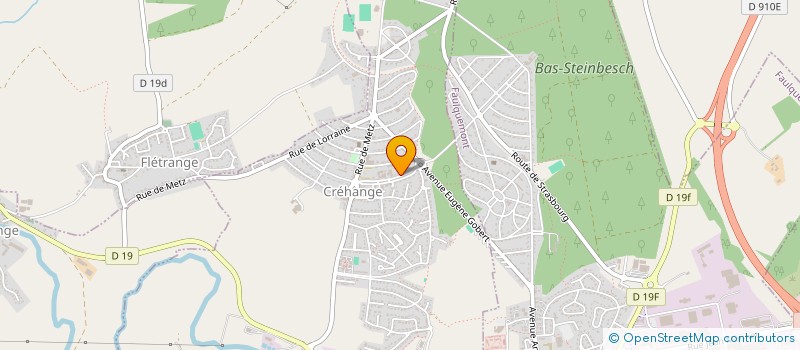 localisation de l'entreprise MONSIEUR FRANK SACKSTEDER  CREHANGE