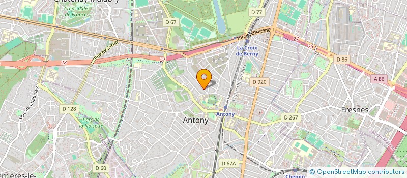 localisation de l'entreprise MONSIEUR FRANK SAUVEY à ANTONY