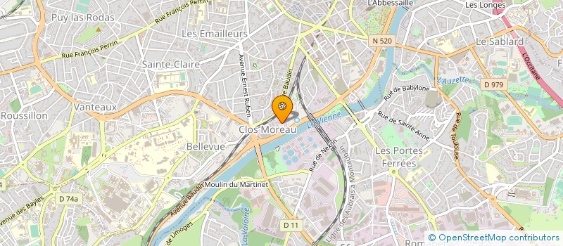 localisation de l'entreprise MONSIEUR FRANK SENELAS à LIMOGES