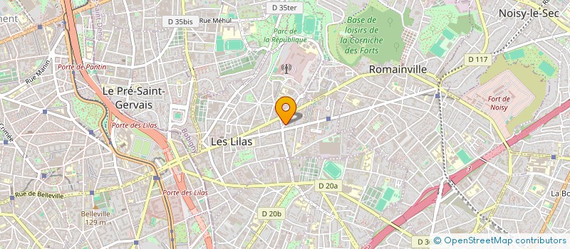 localisation de l'entreprise MONSIEUR FRANK VERMERSCH à LES LILAS