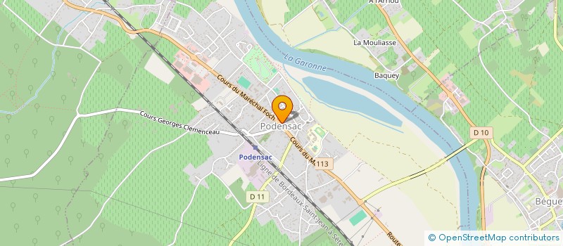 localisation de l'entreprise MONSIEUR FRANK ZANETTE à PODENSAC