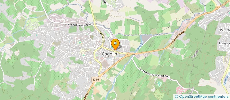 localisation de l'entreprise MONSIEUR FRANKI VANHOLLEBEKE  COGOLIN