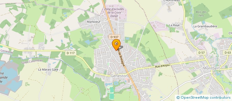 localisation de l'entreprise MONSIEUR FRANKIE COUTAND  GENESTON