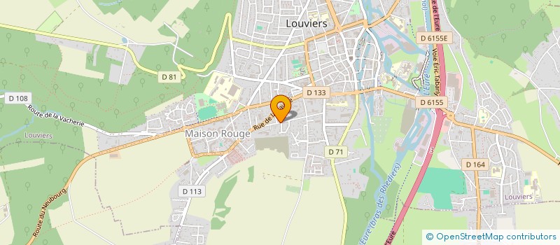 localisation de l'entreprise MONSIEUR FRANKIE LETELLIER  LOUVIERS