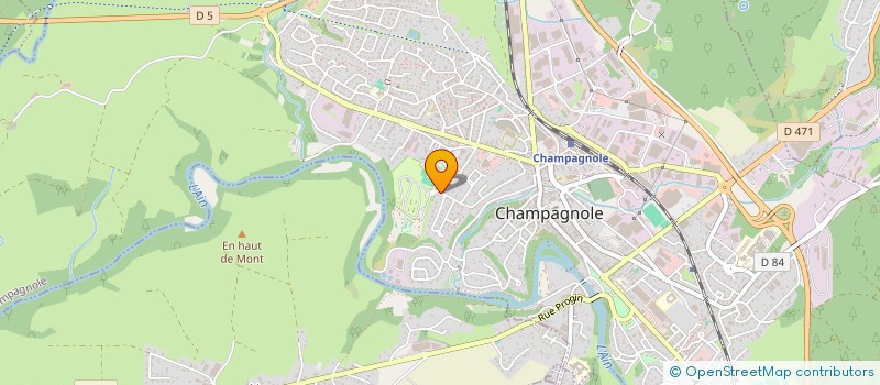 localisation de l'entreprise MONSIEUR FRANKIE MOUREY  CHAMPAGNOLE