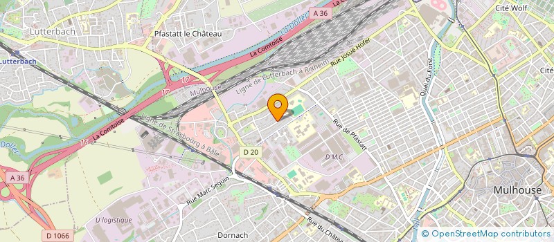 localisation de l'entreprise MONSIEUR FRANKLIN AVOGNIKO  MULHOUSE