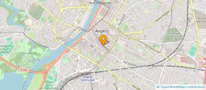 localisation de l'entreprise MONSIEUR FRANKLIN BACH à ANGERS