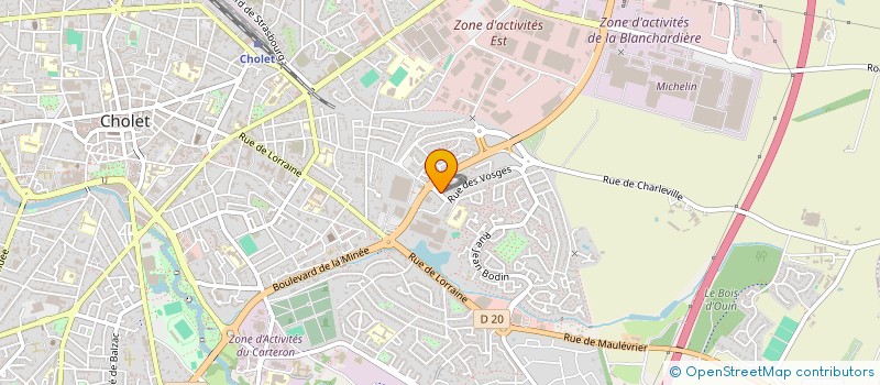 localisation de l'entreprise MONSIEUR FRANKLIN BARBAUD à CHOLET