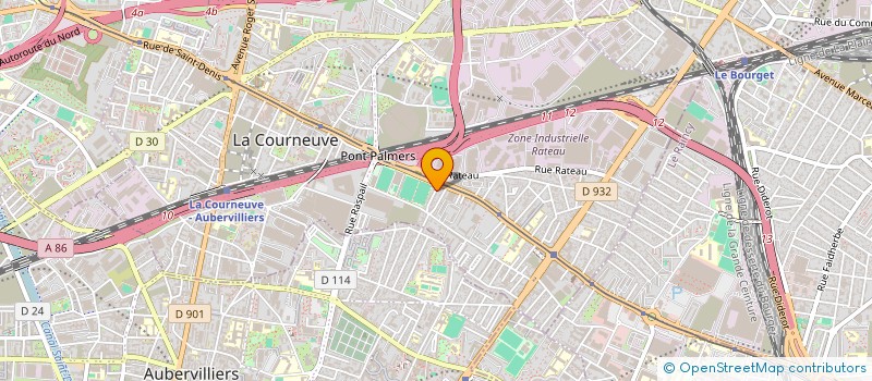 localisation de l'entreprise MONSIEUR FRANKLIN FELIX à LA COURNEUVE