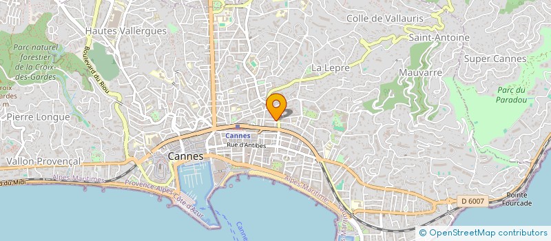 localisation de l'entreprise MONSIEUR FRANKLIN PARMENTIER à CANNES