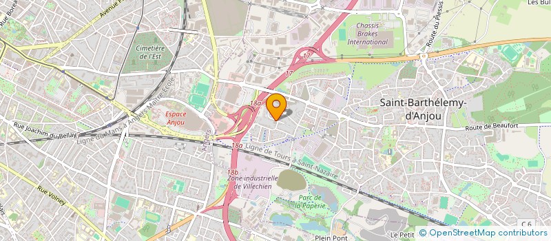 localisation de l'entreprise MONSIEUR FRANKY COSSON  SAINT-BARTHELEMY-D'ANJOU